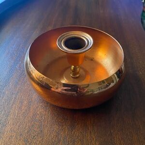 Mid Century Copper Candle Holder great condition